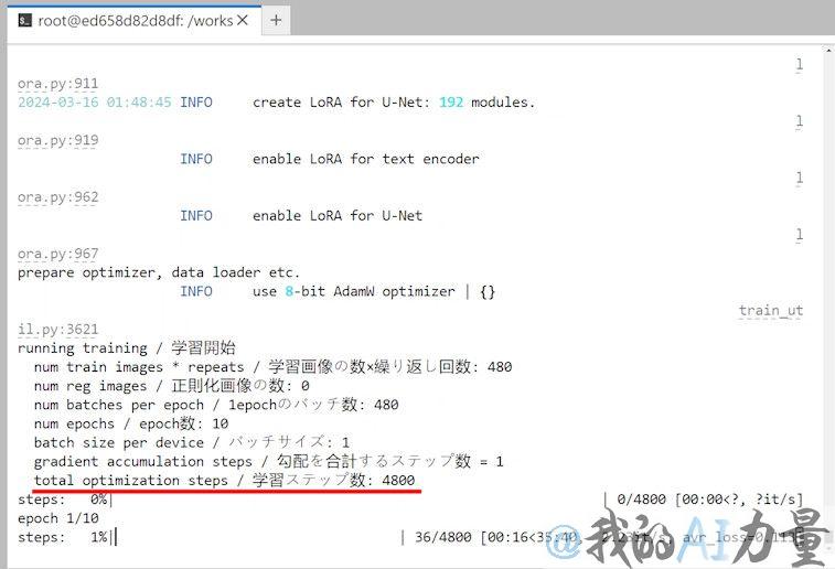 total optimization steps